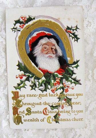 BEAUTIFUL Antique Christmas Greeting Postcard SANTA Claus, Jolly Old S A Vintage shop BEAUTIFUL Antique Christmas Greeting Postcard SANTA Claus, Jolly Old S A Vintage shop