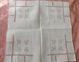 BEAUTIFUL Lace Drawnthread Hankie BRIDAL Wedding Handkerchief Hanky Hand Embroidery Openwork Lace Collectible Hankies