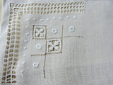 AMAZING Vintage DrawnThread Lace Hankie, Needle lace BRIDAL Hanky, WEDDING Handkerchief Hanky,Bridal Hankies Bridal Wedding Something Old