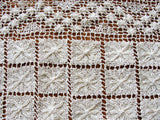 LOVELY Vintage Hand Made Lace Runner, Table,Buffet or Dresser Lace Runner,Darned Lace Hand Knotted, Lace Runner,French Farmhouse,Wedding