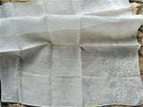 Breathtaking Vintage Madeira Monogram L  BRIDAL WEDDING HANDKERCHIEF Heavily Encrusted Embroidery Hanky Applique Work Hankie,Bridal Hankies