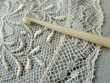 LOVELY Antique Elegant Carved Bone Crochet Hook,Vintage Needle Work Tool,Collectible Crochet Tool,Needlework tools,Antique Sailor Art
