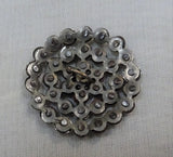 Antique Button,French CUT STEEL Victorian Fancy Button,High Profile Design Button,For Vintage Clothes Jewelry etc,Collectible Buttons
