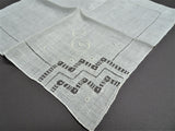 LOVELY Vintage MADEIRA Embroidered Hanky Monogram E Handkerchief,WhiteWork,Embroidery,Wedding Bridesmaid Bridal Hankie,Collectible Hankies