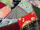 BEAUTIFUL Antique Crazy Quilt Large Block,Perfect For Cushion,Selection of Hand Embroidery,Lovely Fabrics,Charming To Frame,Farmhouse Decor