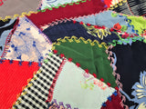 BEAUTIFUL Antique Crazy Quilt Large Block,Perfect For Cushion,Selection of Hand Embroidery,Lovely Fabrics,Charming To Frame,Farmhouse Decor