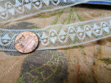 LOVELY Antique French Lace,Cotton Lace Trim,Delicate Intricate Pattern,Dolls,Christening Gowns,Bridal Lace,Heirloom Sewing,Collectible Lace