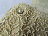 GORGEOUS Antique French Beaded Purse,Hand Beaded Handbag,Striking Design,Wedding or Evening Bag,Collectible Purses
