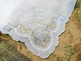 BEAUTIFUL Vintage Lace Hanky, BRIDAL Hankies,Wedding HANDKERCHIEF,Lovely Hand Embroidery Openwork, Collectible Vintage Hankies