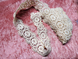 BEAUTIFUL Antique Lace Cotton Trim,Intricate Victorian Pattern, For Dolls,Christening Gowns,Bridal,Heirloom Sewing,Textiles,Collectible Lace