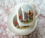 VINTAGE English Teacup,Equestrian The Hunt,Fox Hunting,Horse Riding,Fox Hound Dogs,Gentlemens Teacup Size, Collectible Teacups,Gift For Him
