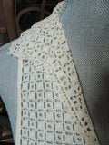 ANTIQUE LACE Chemisette,Dickey,Collar,Lace Dress or Suit Insert, Vintage Lace Clothing , Downton Abbey Era, Collectible Vintage Clothing