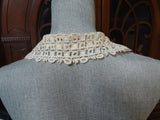 ANTIQUE LACE Chemisette,Dickey,Collar,Lace Dress or Suit Insert, Vintage Lace Clothing , Downton Abbey Era, Collectible Vintage Clothing