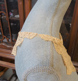 ANTIQUE French Lace Collar,Intricate Floral Lace,Mixed Lace,Flapper Dress Lace,Bridal Gown Lace,Vintage Clothing,Collectible Vintage Lace