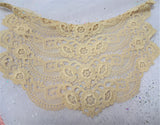ANTIQUE French Lace Collar,Intricate Floral Lace,Mixed Lace,Flapper Dress Lace,Bridal Gown Lace,Vintage Clothing,Collectible Vintage Lace