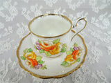 ANTIQUE Royal Albert English Bone China Teacup and Saucer,Hand Painted Flowers,1920s Cup and Saucer,Collectible Vintage Teacups