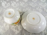 ANTIQUE Royal Albert English Bone China Teacup and Saucer,Hand Painted Flowers,1920s Cup and Saucer,Collectible Vintage Teacups