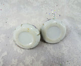 PRETTY Hand Painted Salt and Pepper Shakers, Sweet Flowers on Porcelain,Hostess Gift,Vintage Collectible Salt and Pepper Shakers