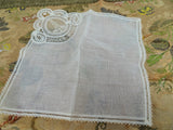 BEAUTIFUL Vintage Brussels, Belgium Lace Handkerchief, Bridal Hanky, Brides Gift,Wedding Hankies,Bridesmaids,Collectible Hankies