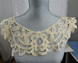 BEAUTIFUL Victorian French Lace Collar,Hand Made Lace,Victorian Edwardian Lace,Antique Bridal Lace,Collectible Lace Collars