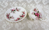 LOVELY Royal Albert English Bone China Teacup and Saucer,Lavender Rose Pattern,Charming Pink Roses Cup Saucer,Collectible Vintage Teacups