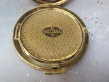 CHARMING Vintage Purse Mirror Powder Compact,Enamel Blue Birds,English Purse Compact,Powder Compact,Collectible Handbag Powder Compacts