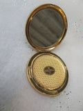 CHARMING Vintage Purse Mirror Powder Compact,Enamel Blue Birds,English Purse Compact,Powder Compact,Collectible Handbag Powder Compacts