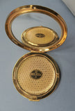 CHARMING Vintage Purse Mirror Powder Compact,Enamel Blue Birds,English Purse Compact,Powder Compact,Collectible Handbag Powder Compacts