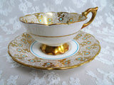 STUNNING Cabinet Teacup and Saucer,Royal Stafford English Bone China,Bridal Showers, Gifts,Vintage Collectible Cups and Saucers