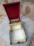 RARE Vintage Musical Powder Compact,Combination Cigarette Case,Dandy Mate Silvia,Music Box,Cigarette Holder,Collectible Powder Compacts