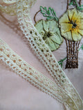 Antique 1920s Lace Trim,FRENCH DOLL Lace Trim, Delicate Pattern,Flapper Era, Heirloom Sewing ,Vintage Clothing,Collectible Vintage Lace