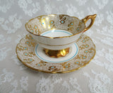 STUNNING Cabinet Teacup and Saucer,Royal Stafford English Bone China,Bridal Showers, Gifts,Vintage Collectible Cups and Saucers