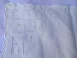 LOVELY MADEIRA Embroidered Hanky,Bridal Handkerchief,WhiteWork,Drawnthread Work,Wedding Bridesmaid Hankie,Collectible Vintage Hankies
