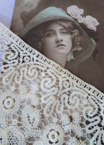 BEAUTIFUL Victorian Lace Insert For Blouse or Dress,Lovely Lace Panel,Fine Heirloom Sewing,Collectible Vintage Lace