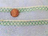 LOVELY Vintage Lace,Cotton Lace Trim,Delicate Intricate Pattern 38 inches,For Doll Clothing,Heirloom Sewing,Collectible Vintage Trims