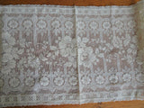 LOVELY 1920s Lace Runner,Buffet Scarf,Table Runner,Centerpiece,Dresser Scarf,Creamy Offwhite,Beautiful Pattern,Vintage Linen Collectible