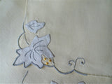 GORGEOUS Vintage Madeira Linen Placemats set, Exquisite Hand Embroidery and Applique Work, Marghab Quality, Collectible Vintage Linens