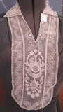 ANTIQUE LACE Collar DICKEY Suit Insert Exquisite Intricate French Tambour Embroidered Lace Bridal Vintage Clothing Flapper Downton Abbey Era
