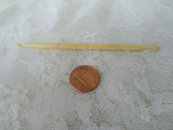 LOVELY Antique Carved Bone Double Crochet Hook, Each End has a Carved Hook ,Antique Needle Work Tool Collectible Crochet Tool
