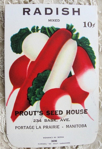 ANTIQUE Seed Packet Colorful Vegetables Suitable To Frame Cottage Chic Decor Scrapbooking Crafts Weddings Great Gift For Gardener