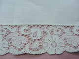 1920s FRENCH Heirloom Bobbin Lace Edged Handkerchief Hanky Perfect Hankie For Bride To Be Special Wedding Bobbin Lace Downton Abbey Era