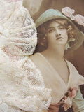 ANTIQUE 1910s Heirloom FRENCH LACE Edge Handkerchief Hanky Perfect Hankie For Bride To Be Special Wedding Lace Downton Abbey Era