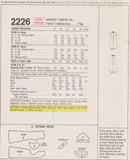 1960s MOD Dress Pattern McCALLS 2226 Seam Interest A Line Dress with Curved Insets Funnel Neckline Bust 38 Vintage Sewing Pattern FACTORY FOLDED