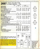 60s SWEET Little Girls Robe Bathrobe Pattern McCALLS 2697 Three Pretty Versions Toddlers Size 2 Vintage Childrens Sewing Pattern FACTORY FOLDED