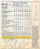 1960s MOD McCalls 9710 Pattern CUTE Jumpsuit Cover Alls Jumper Dress Pattern Bust 30 Vintage Sewing Pattern UNCUT