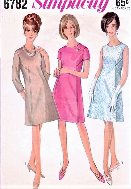 60s CUTE Mod Dress Pattern SIMPLICITY 6782 A Line Shift Day or Cocktai A Vintage shop 60s CUTE Mod Dress Pattern SIMPLICITY 6782 A Line Shift Day or Cocktai A Vintage shop
