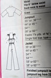 1970s FABULOUS Jumpsuit and Front Tie Blouse Jacket Pattern SIMPLICITY 7748 Bust 32 Jiffy Easy To Sew Vintage Sewing Pattern FACTORY FOLDED