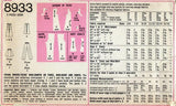 70s RETRO Mini-Jumper or Tunic, Mini-Skirt and Pants Pattern SIMPLICITY 8933 Bust 29 Vintage Sewing Pattern UNCUT