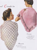 1950s Beautiful STAR Stole Book No. 103 STOLES and SHRUGS Hairpin Lace Crocheted Knitted High Fashion Patterns