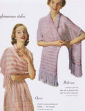 1950s Beautiful STAR Stole Book No. 103 STOLES and SHRUGS Hairpin Lace Crocheted Knitted High Fashion Patterns